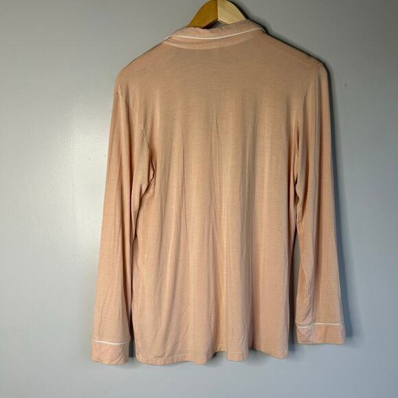 Hale Bob Pajama Set Long Sleeves Button Front Women’s XS Pink Classic Preppy - Picture 5 of 10